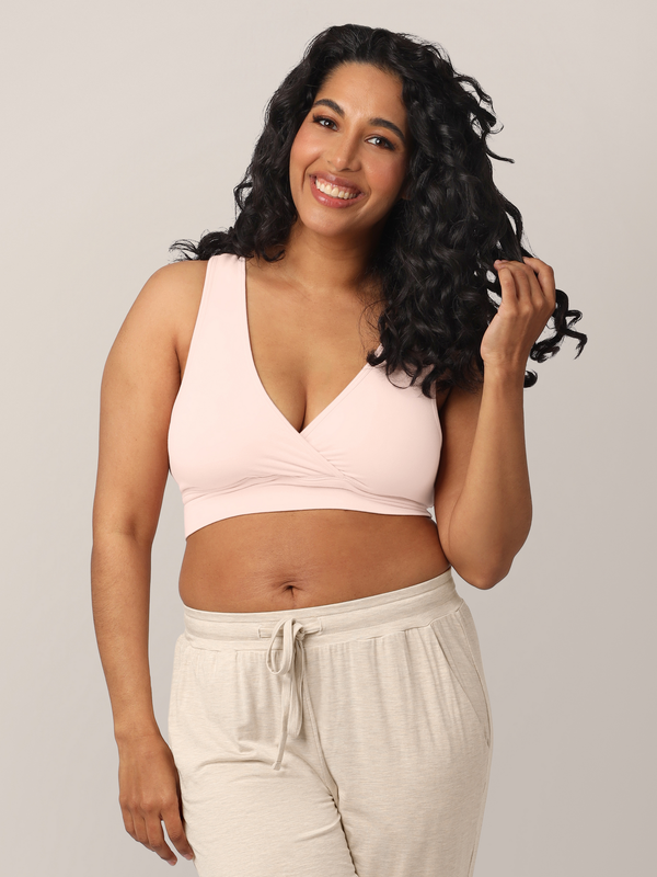 Kindred Bravely Wash Wear Spare® French Terry Nursing Bra Pack Soft Pink