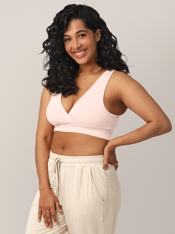 Kindred Bravely Wash Wear Spare® French Terry Nursing Bra Pack Soft Pink
