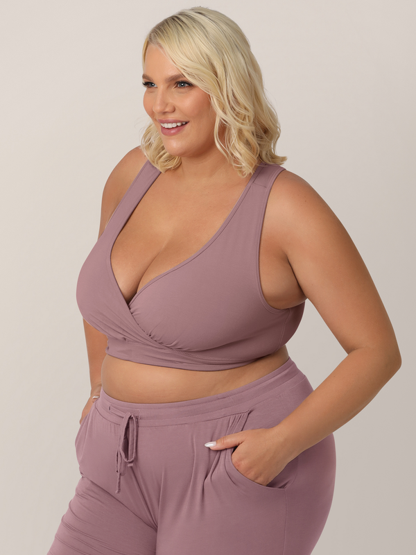 Kindred Bravely Wash Wear Spare® French Terry Nursing Bra Pack Twilight