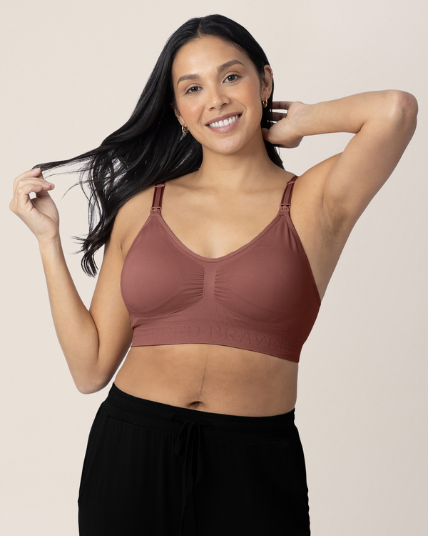 Kindred Bravely Wash Wear Spare® Nursing Bra Pack Redwood