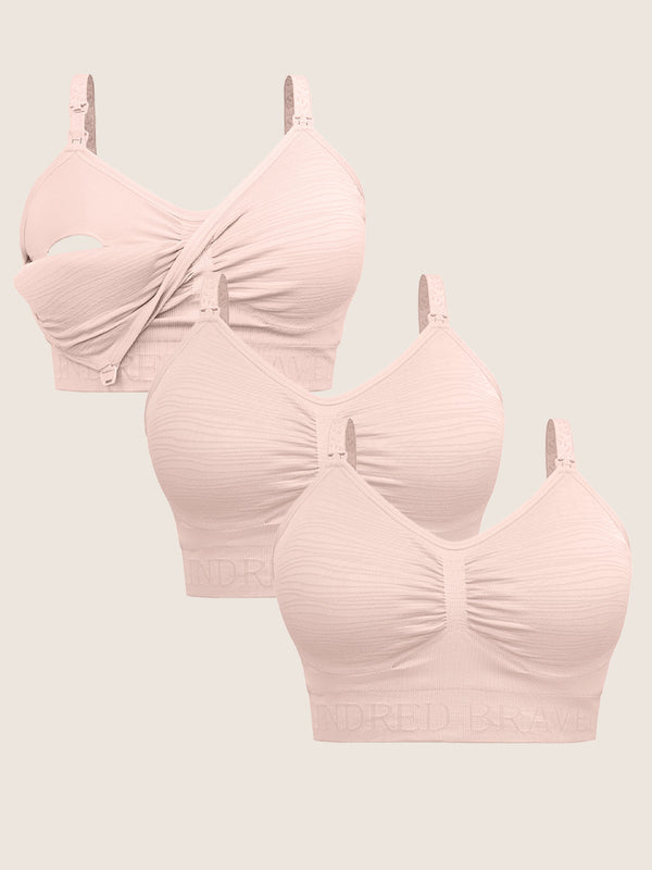 kindred bravely Wash Wear Spare® Pumping Bra Pack Pink Heather