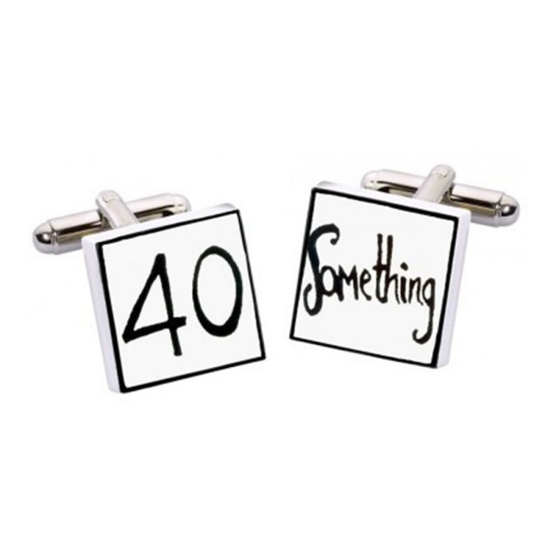 king & priory 40 Something Cufflinks by Sonia Spencer