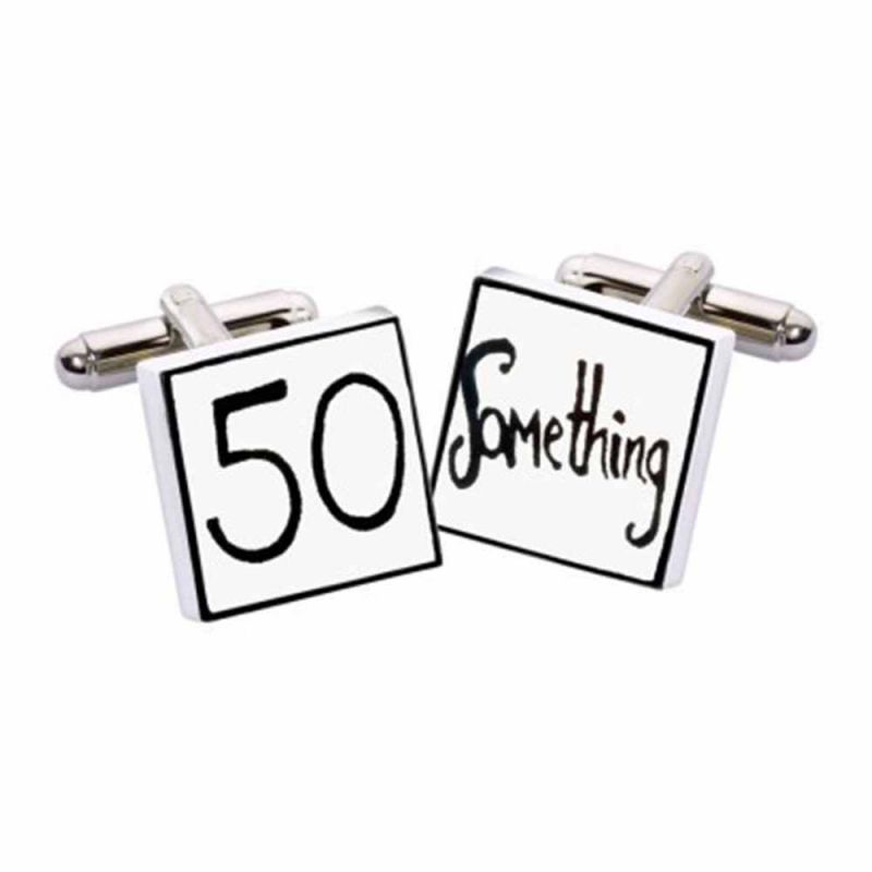 king & priory 50 Something Cufflinks by Sonia Spencer