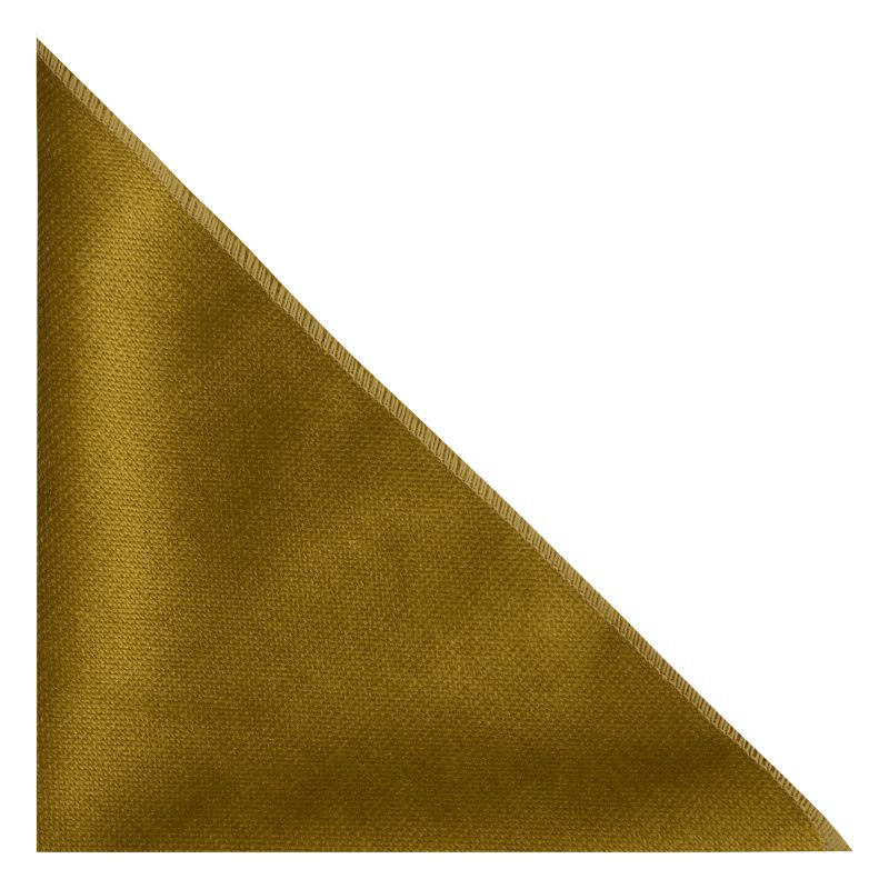 King & Priory Antique Gold Textured Velvet Pocket Square