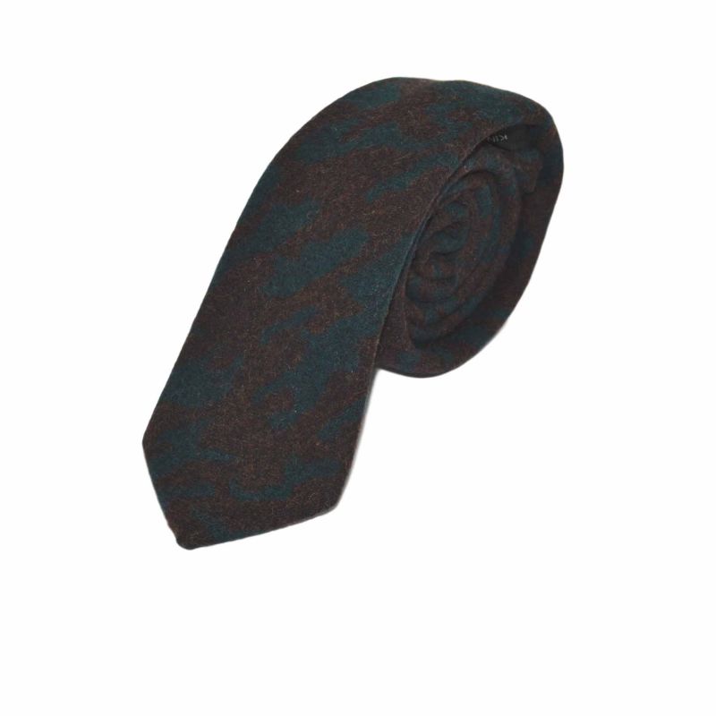king & priory Arabic Dark Teal Pattern Tie & Pocket Square Set