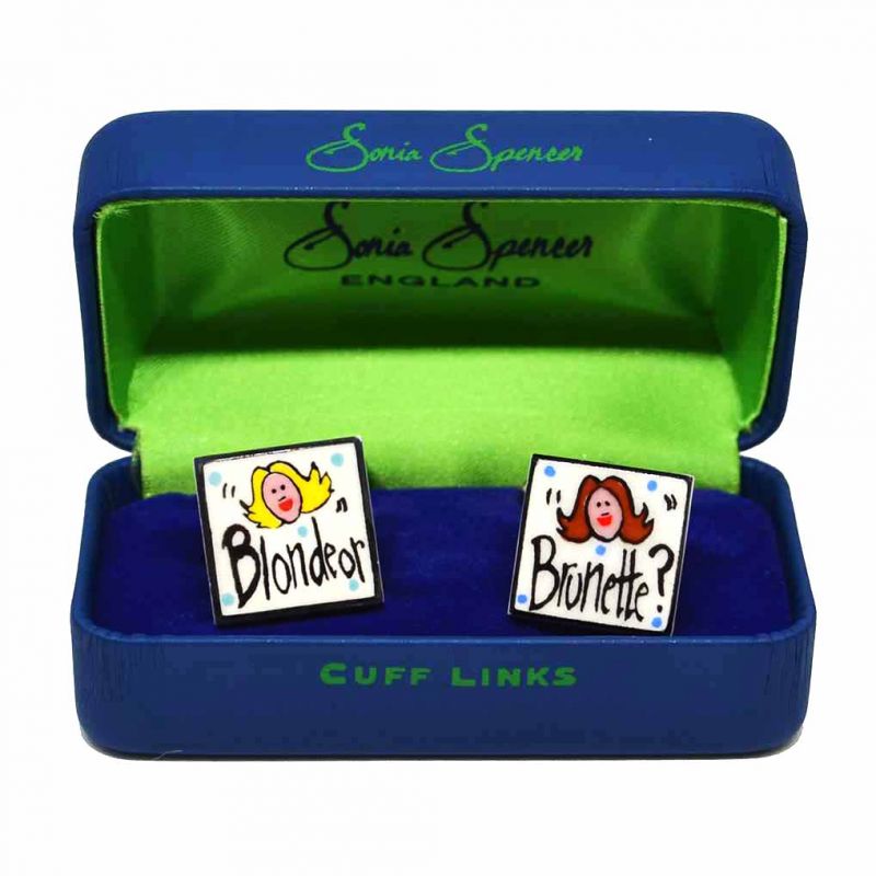 King & Priory Blonde Or Brunette Cufflinks By Sonia Spencer