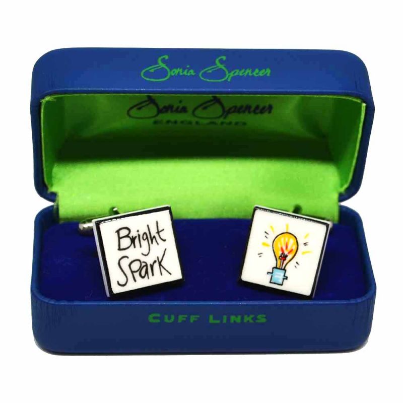 King & Priory Bright Spark Cufflinks By Sonia Spencer