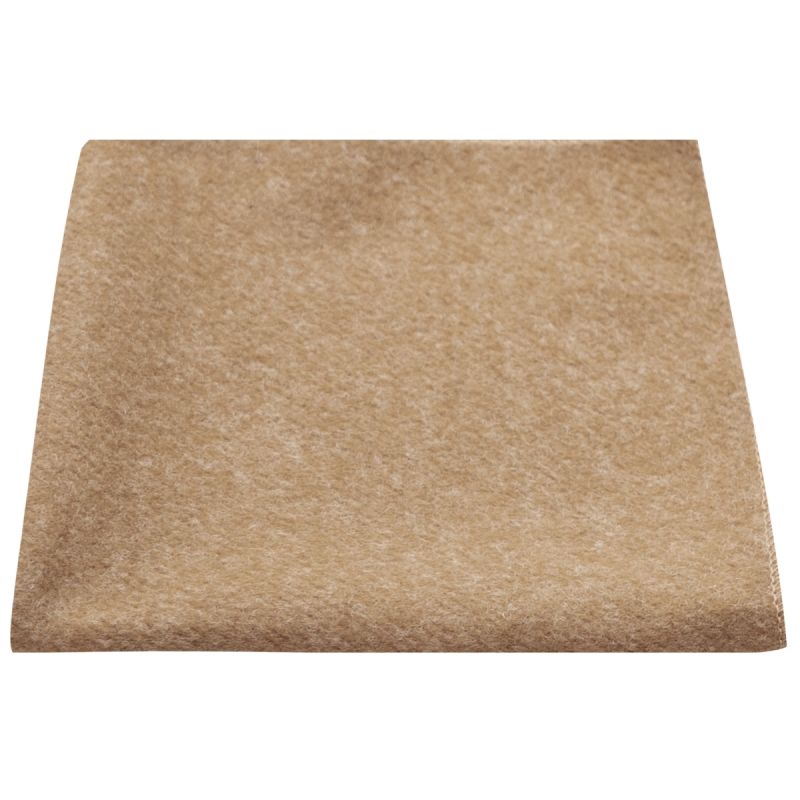 king & priory Camel Brown Donegal Tweed Pocket Square