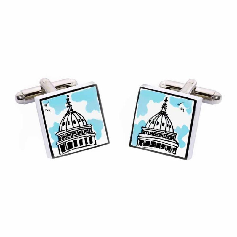 king & priory Capitol Building Cufflinks by Sonia Spencer