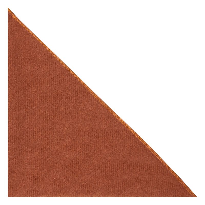 King & Priory Caramel Brown Donegal Tweed Pocket Square