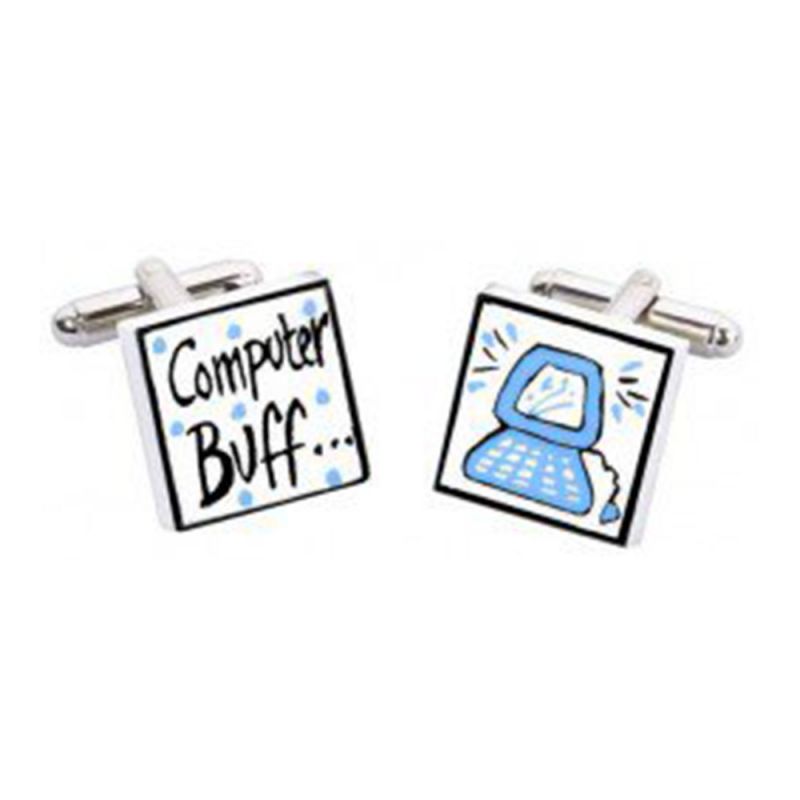 king & priory Computer Buff Cufflinks by Sonia Spencer