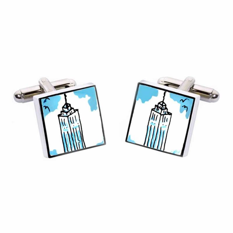 king & priory Empire State Cufflinks by Sonia Spencer