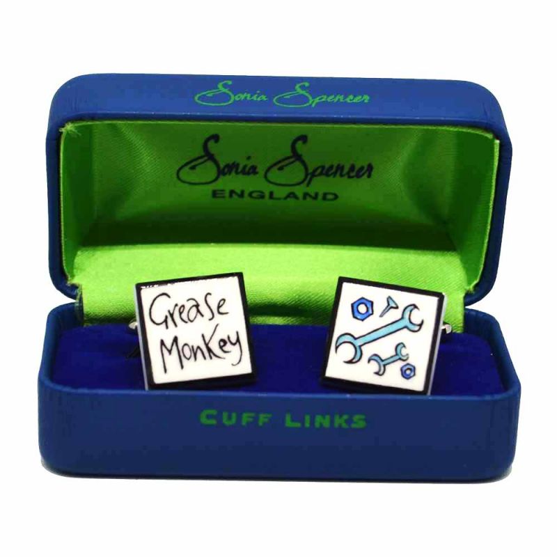King & Priory Grease Monkey Cufflinks By Sonia Spencer