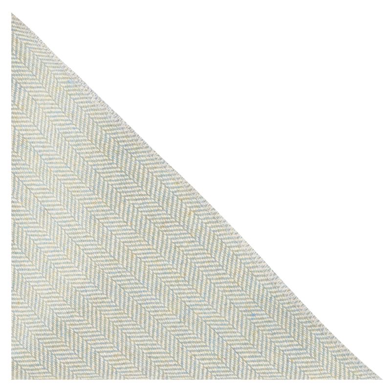 King & Priory Green Tea Herringbone Wool Pocket Square