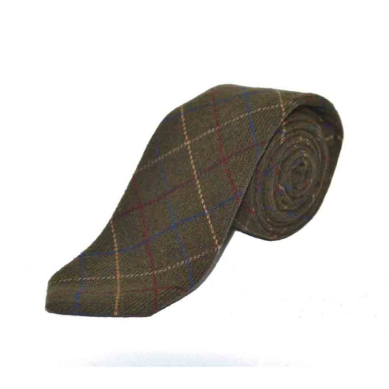 King & Priory Heritage Check Regency Green Waistcoat & Matching Tie & Pocket Square