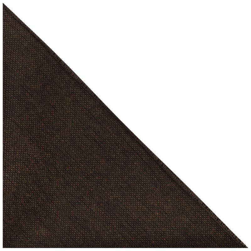King & Priory Highland Weave Cocoa Brown Pocket Square