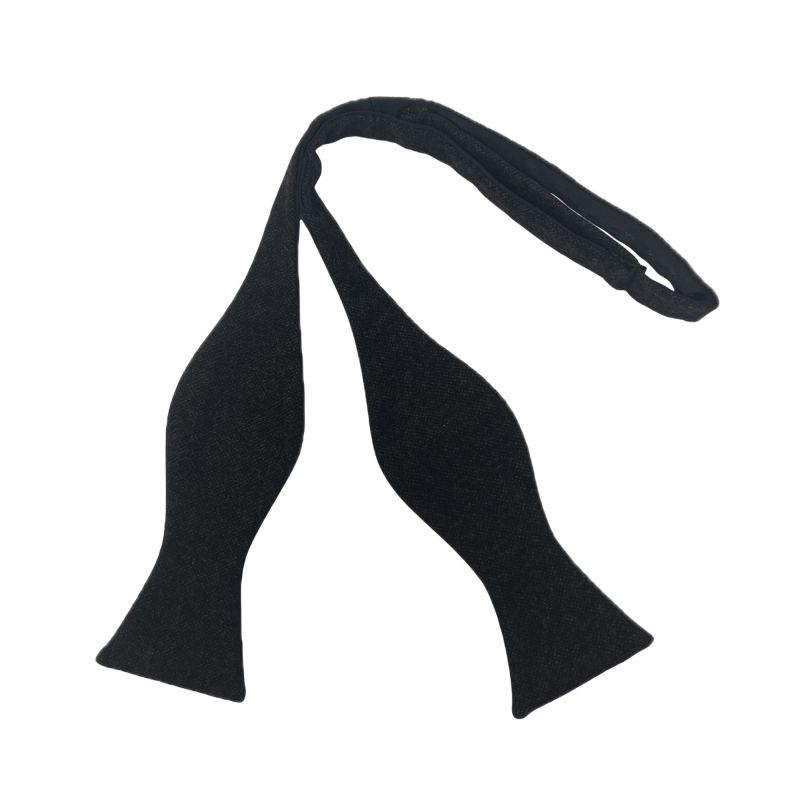 king & priory Highland Weave Cocoa Brown Self-Tie Bow Tie