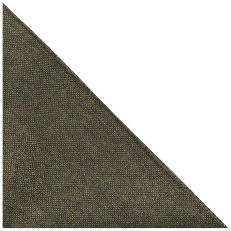 King & Priory Highland Weave Forest Green Pocket Square