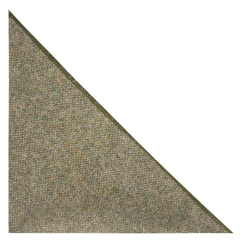 King & Priory Highland Weave Sage Green Pocket Square