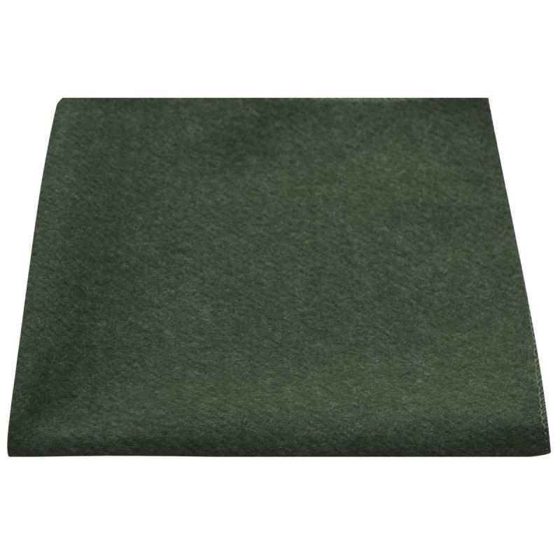 King & Priory Hunter Green Donegal Tweed Pocket Square