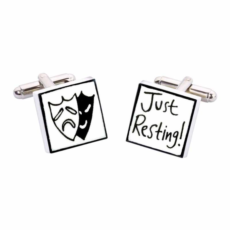 king & priory Just Resting Cufflinks by Sonia Spencer