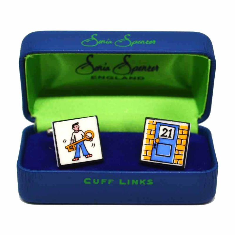 King & Priory Key To The Door 21 Cufflinks By Sonia Spencer