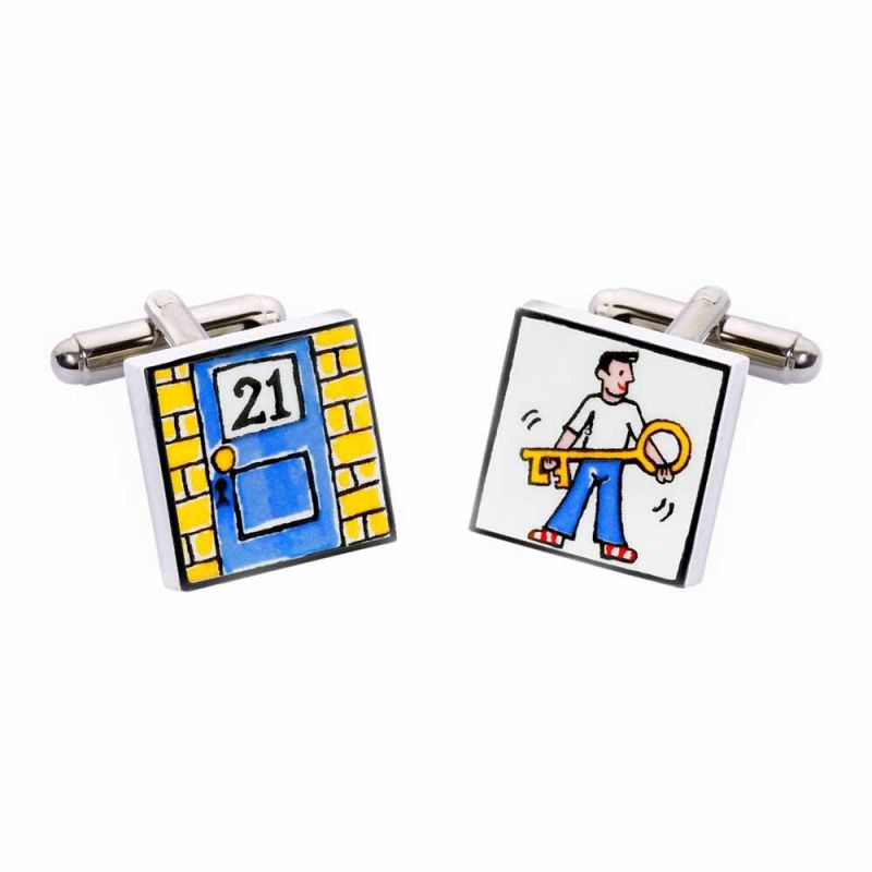 King & Priory Key To The Door 21 Cufflinks By Sonia Spencer
