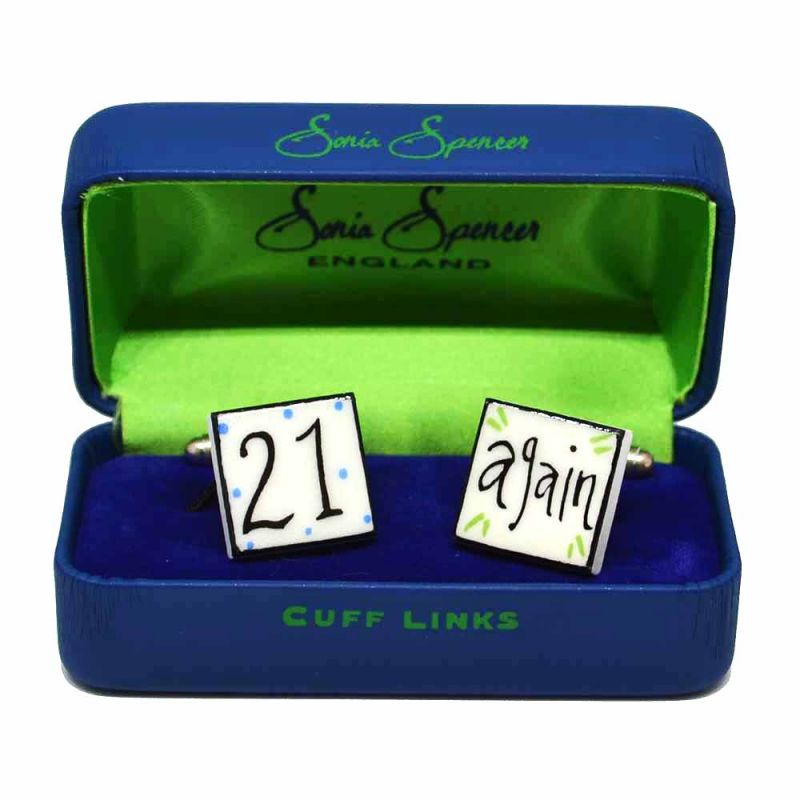 King & Priory 21 Again Cufflinks By Sonia Spencer