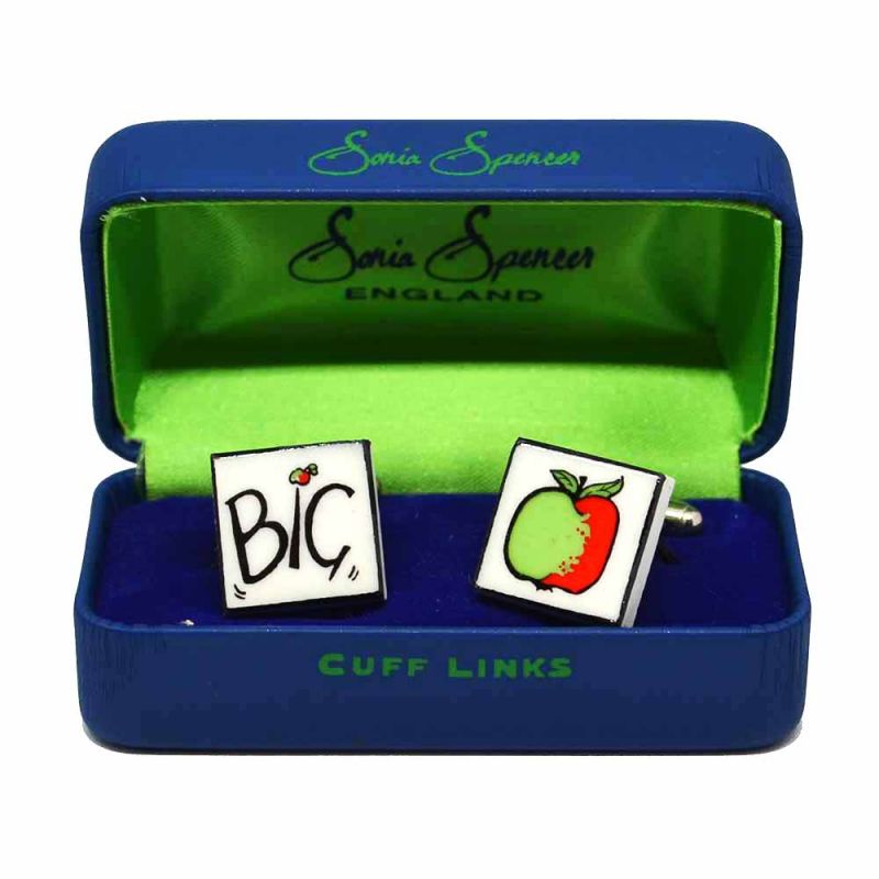 King & Priory Big Apple Cufflinks By Sonia Spencer
