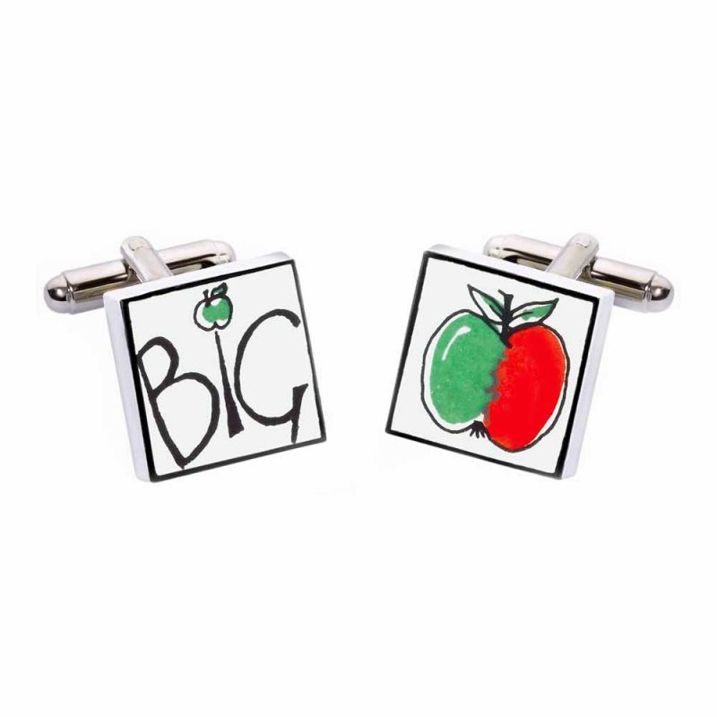 king & priory Big Apple Cufflinks by Sonia Spencer