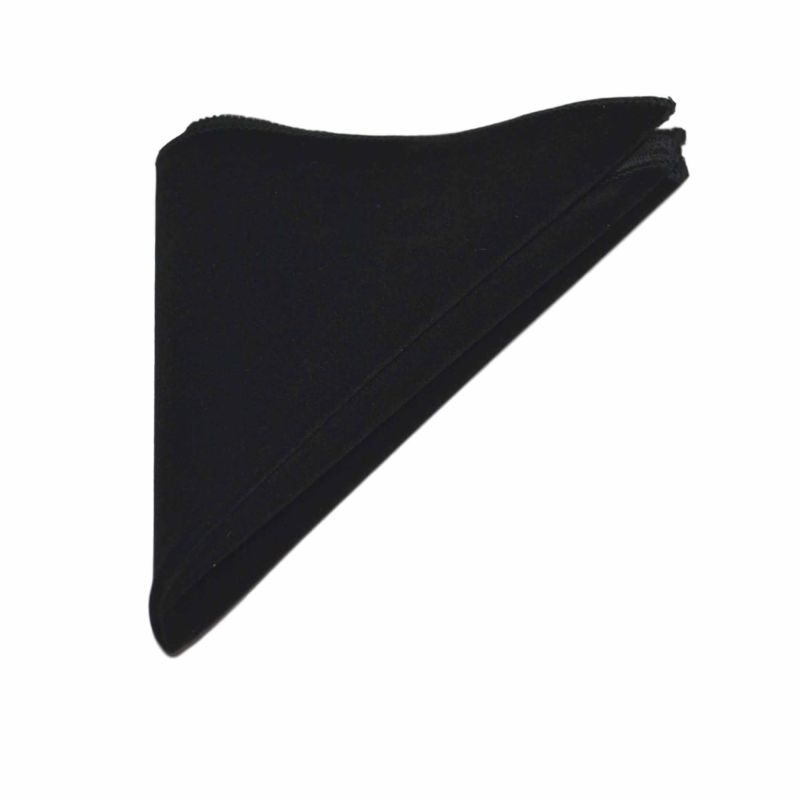 king & priory Black Velvet Bow Tie & Pocket Square Set