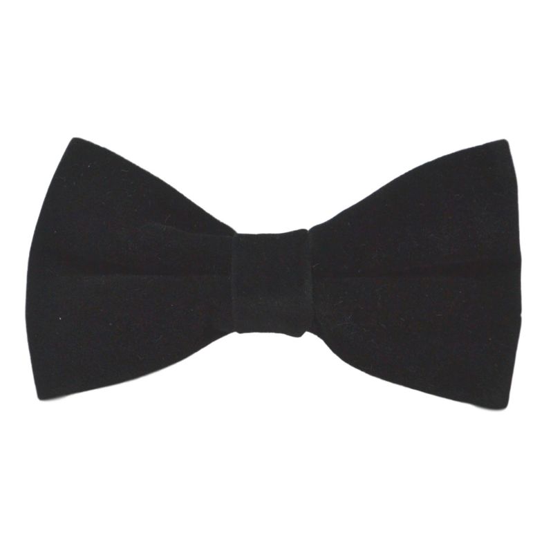 king & priory Black Velvet Bow Tie