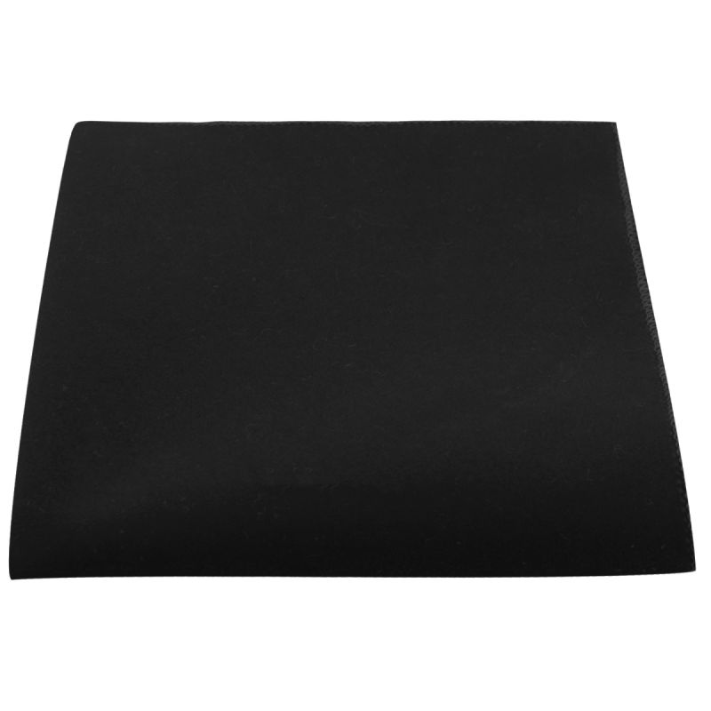 king & priory Black Velvet Pocket Square