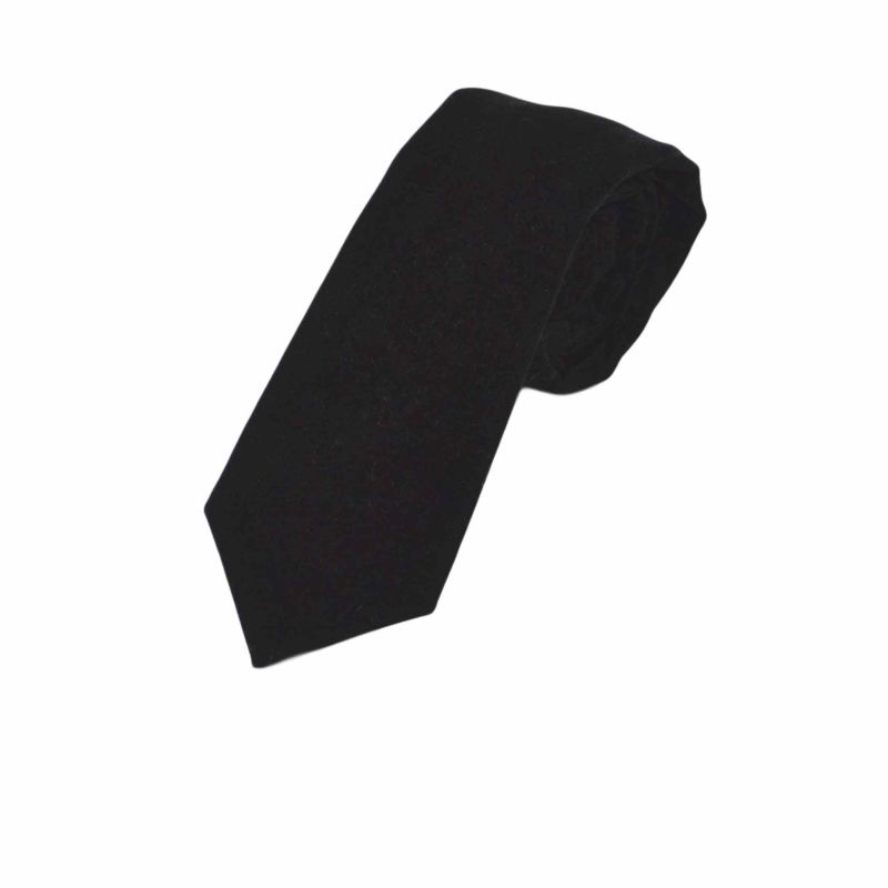 king & priory Black Velvet Tie