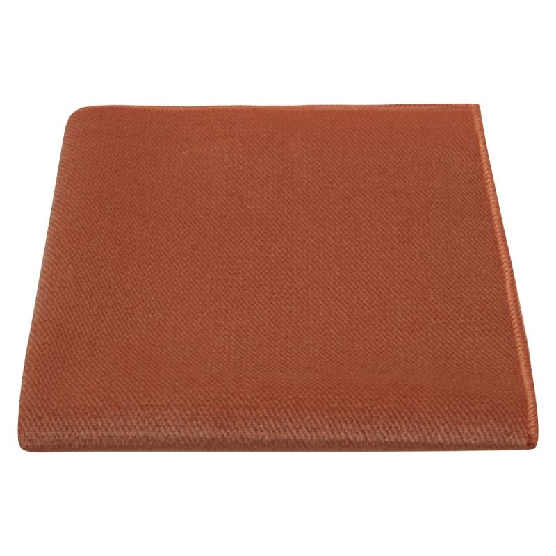 king & priory Bronze Textured Velvet Pocket Square