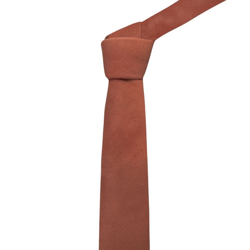King & Priory Bronze Textured Velvet Tie