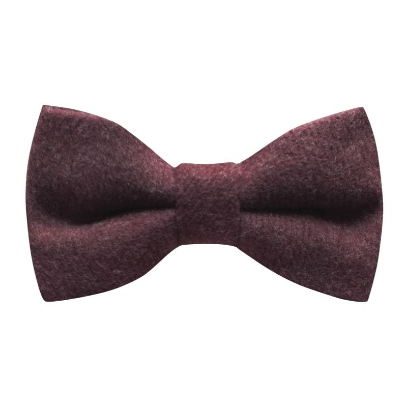 king & priory Burgundy Donegal Tweed Bow Tie