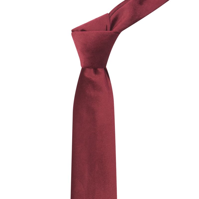 King & Priory Burgundy Velvet Tie