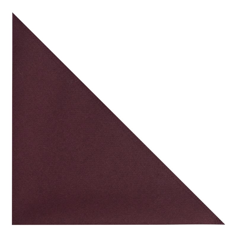 King & Priory Burgundy Wool Pocket Square