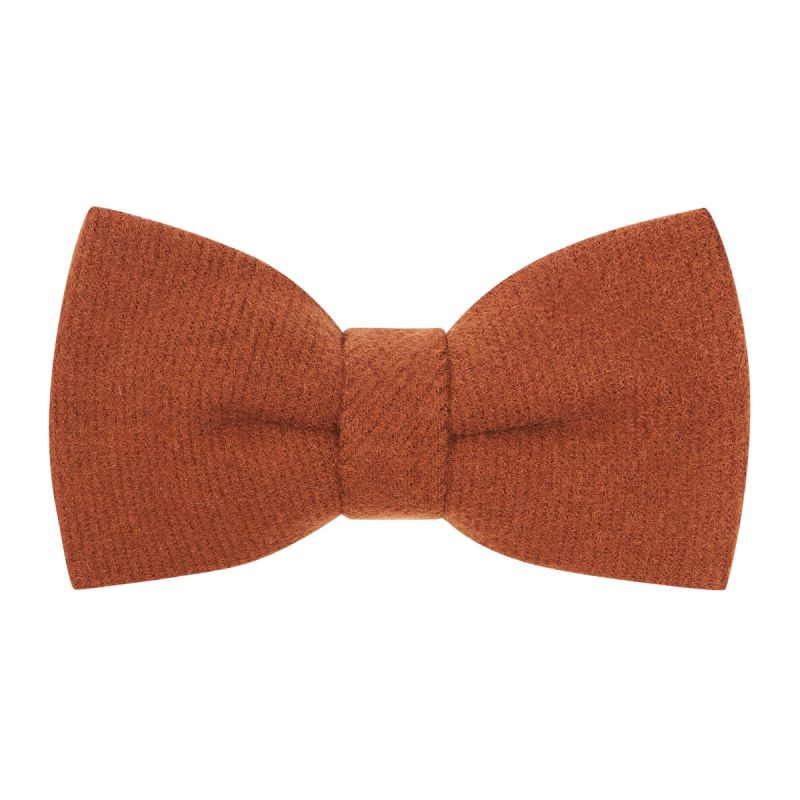 king & priory Caramel Brown Donegal Tweed Bow Tie