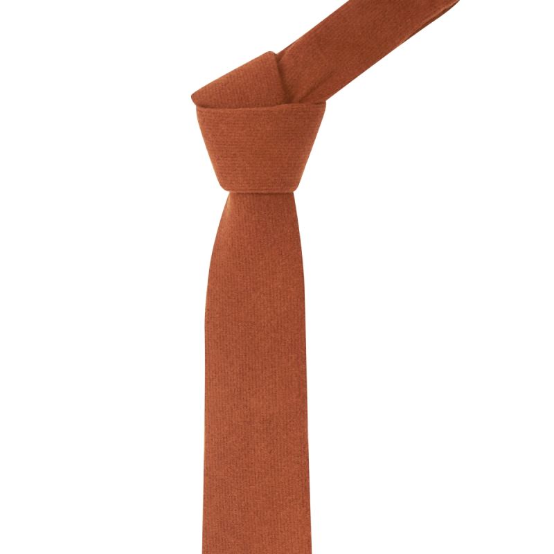 King & Priory Caramel Brown Donegal Tweed Tie