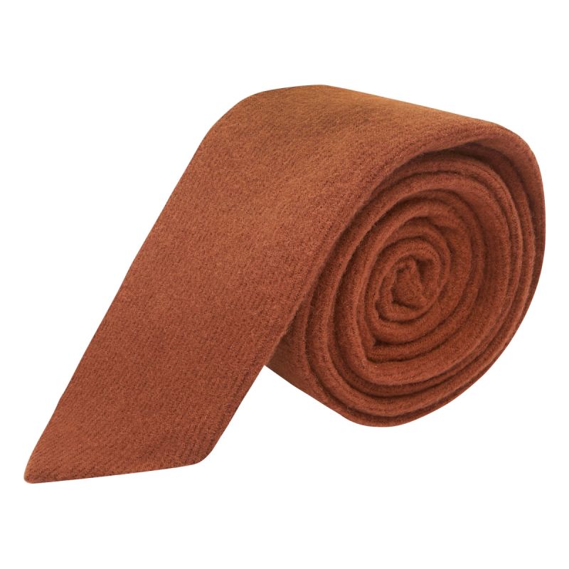 king & priory Caramel Brown Donegal Tweed Tie
