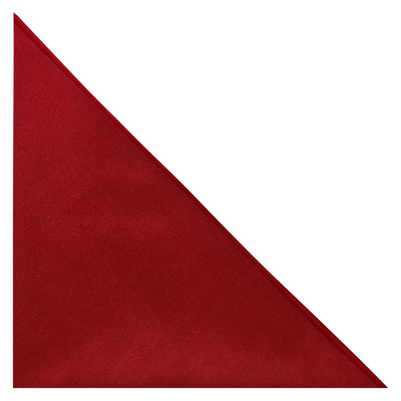 King & Priory Chilli Red Suede Pocket Square