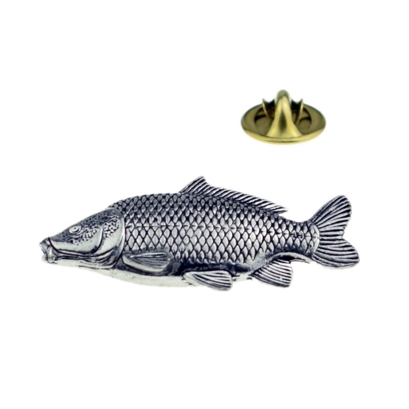 king & priory Common Carp Lapel Pin