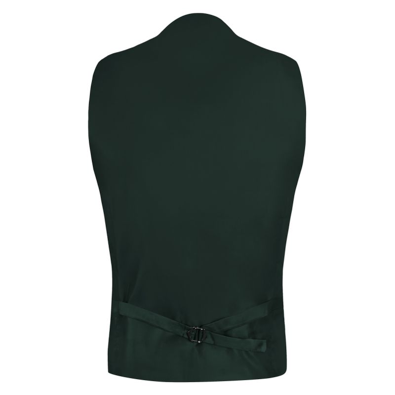 King & Priory Dark Green Velvet Waistcoat
