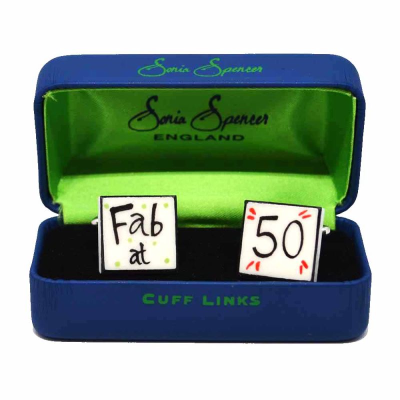 King & Priory Fab At 50 Cufflinks By Sonia Spencer