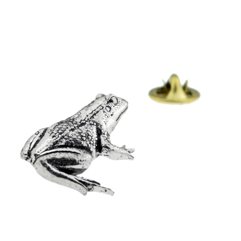king & priory Frog Pewter Lapel Pin