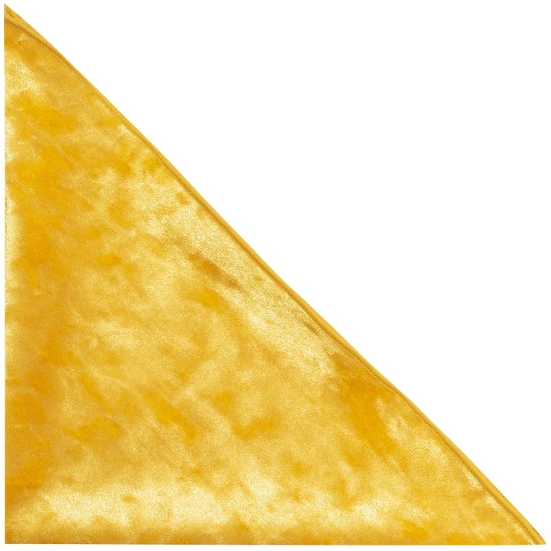 King & Priory Gold Crushed Velvet Pocket Square