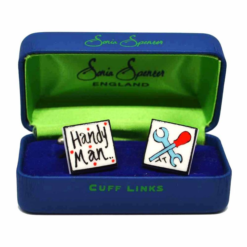 King & Priory Handy Man Cufflinks By Sonia Spencer