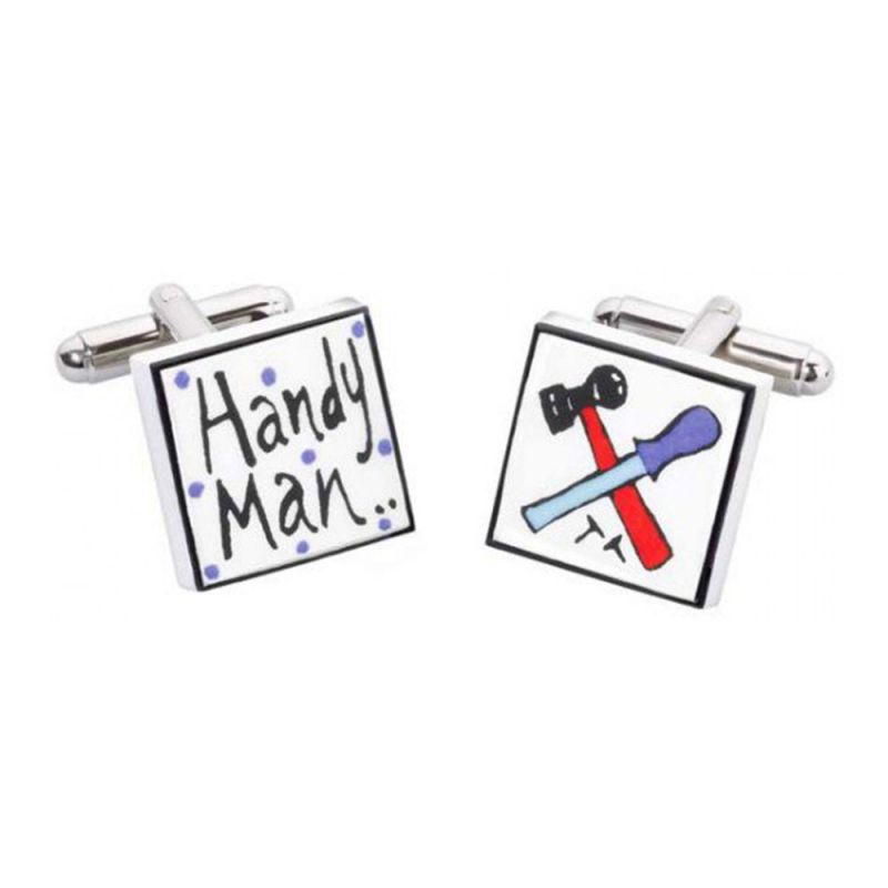 king & priory Handy Man Cufflinks by Sonia Spencer